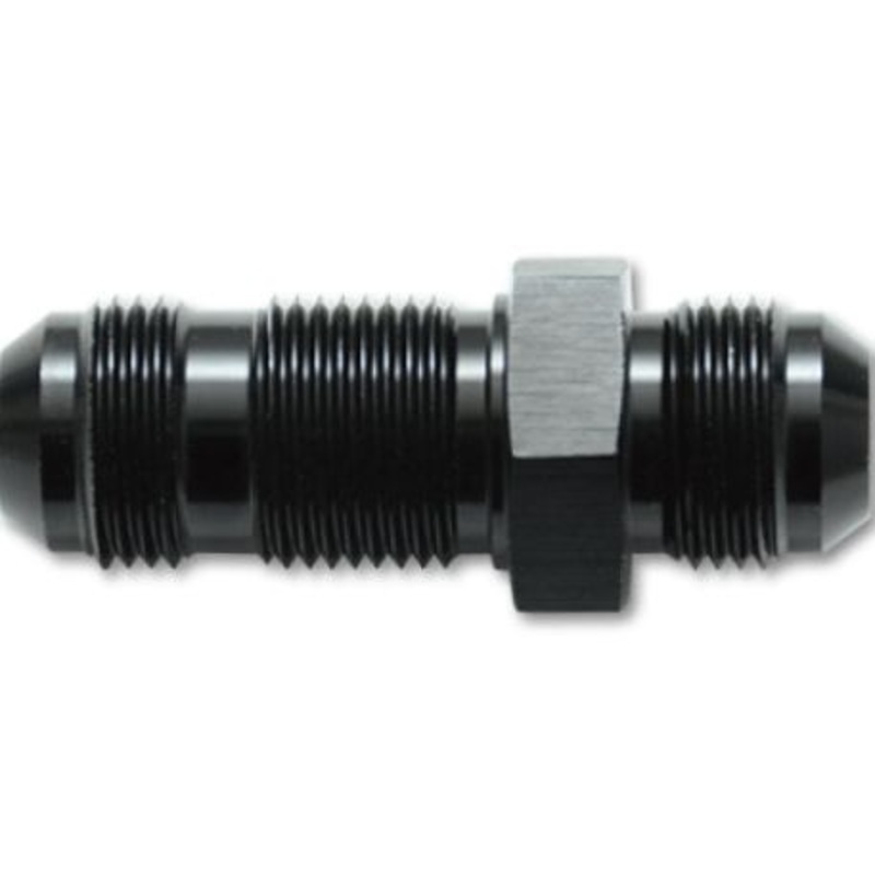 Vibrant -20AN Flare Straight Bulkhead Adapter Fitting - Aluminum