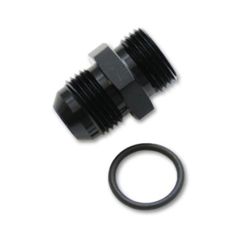 Vibrant -4AN Flare to AN Straight Cut Thread (3/4-16) w/ O-Ring Adapter Fitting