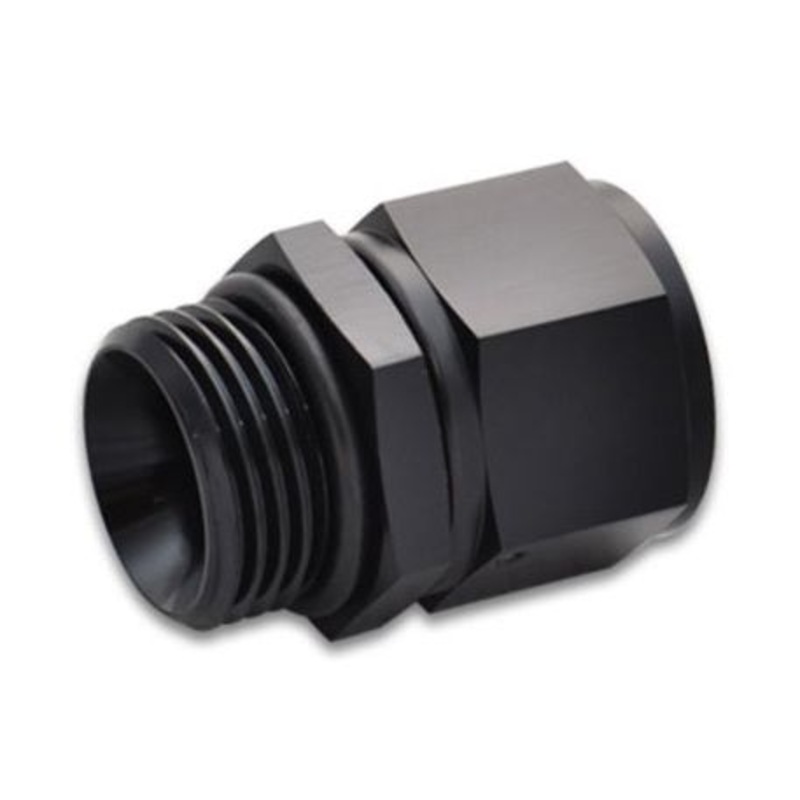 Vibrant -8AN Female to -6AN Male Straight Cut Adapter with O-Ring