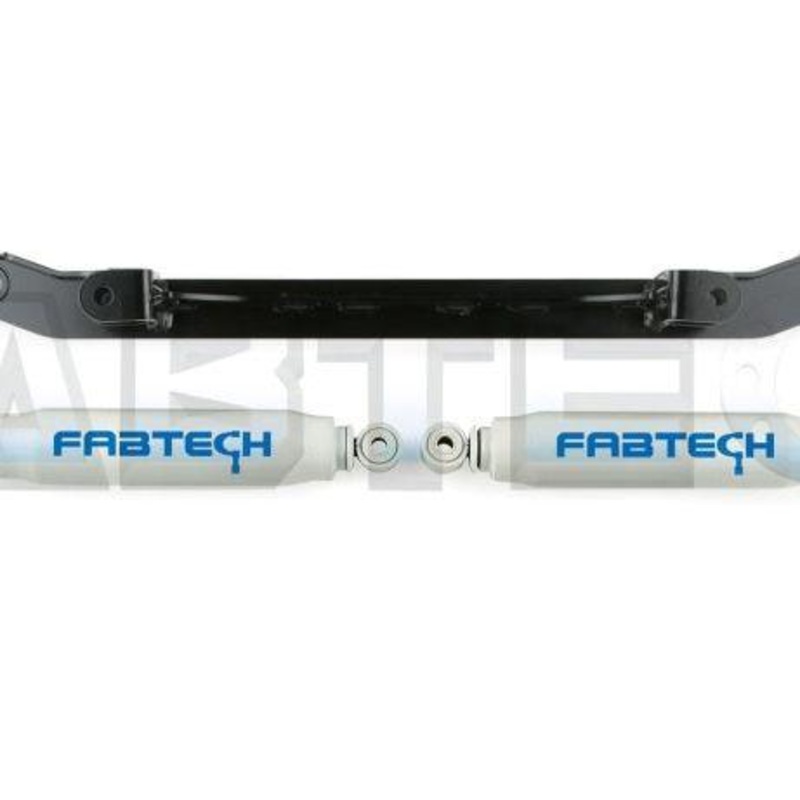 Fabtech 05-21 Ford F250/350 4WD Dual Performance Steering Stabilizer - Opposing Style
