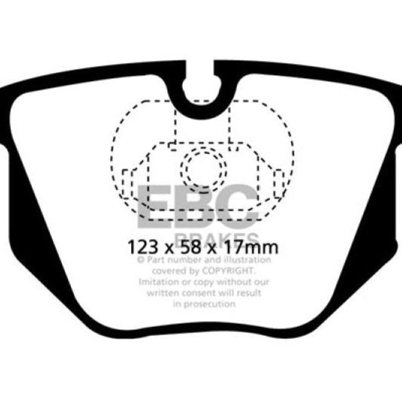EBC 01-07 BMW M3 3.2 (E46) Ultimax2 Rear Brake Pads