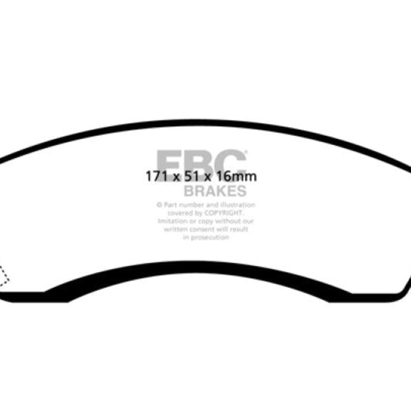 EBC 93-00 Aston Martin Virage 5.3 (PBR Caliper) Redstuff Front Brake Pads