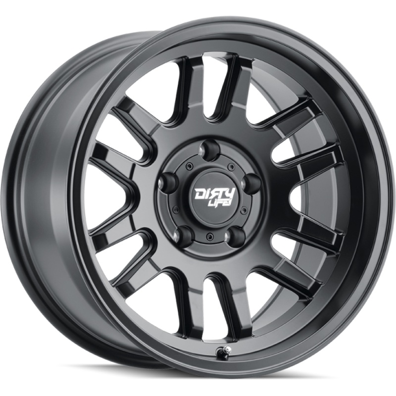 Dirty Life 9310 Canyon 17x9 / 6x139.7 BP / -12mm Offset / 106mm Hub Matte Black Wheel