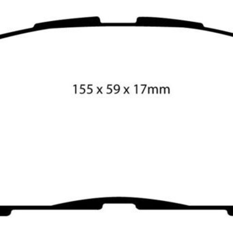 EBC 06-08 Lexus IS250 2.5 Redstuff Front Brake Pads