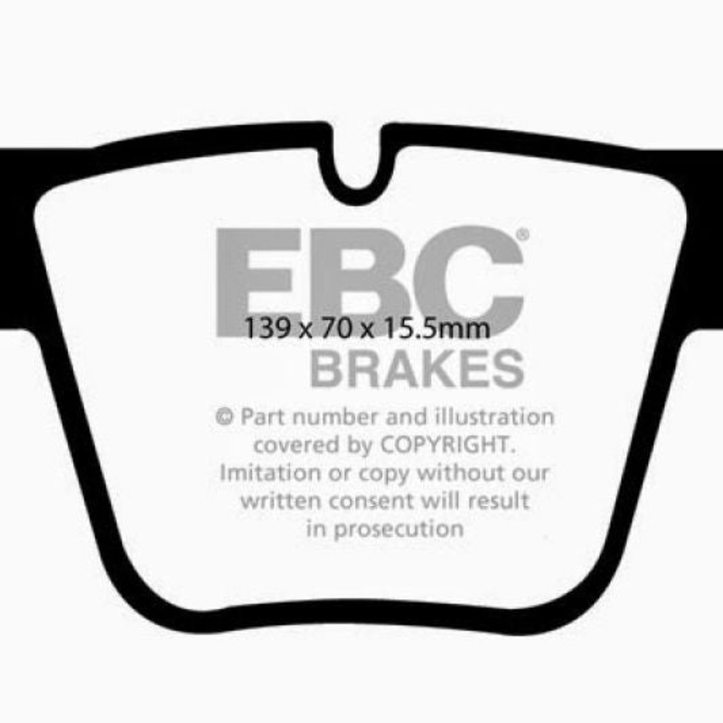 EBC 07-11 Mercedes-Benz CL63 AMG 6.2 Redstuff Front Brake Pads