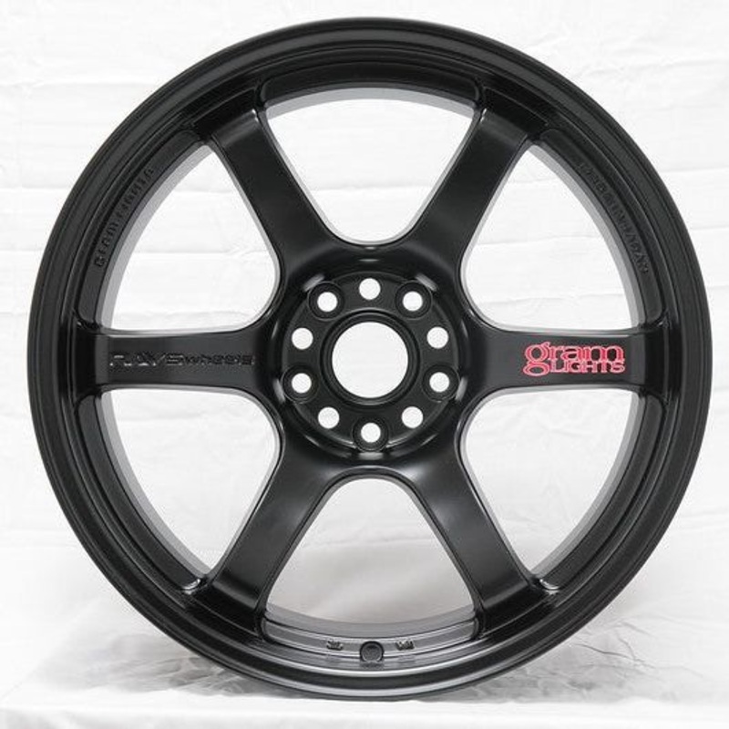 Gram Lights 57DR 19x10.5 +35 5-114.3 Semi Gloss Black Wheel