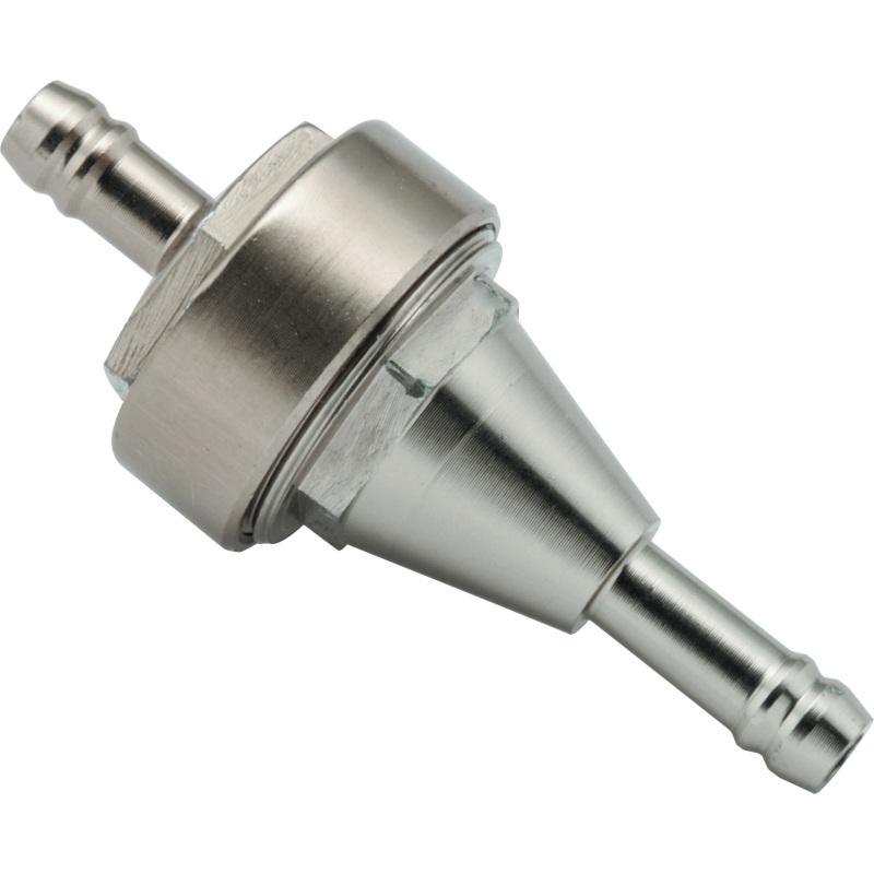 BikeMaster 1/4in Inline Fuel Filter - Titanium