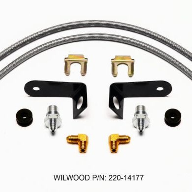 Wilwood Flexline Kit 20 inch -3 M10-1.0 BF 1/8 NPT 90 Degree