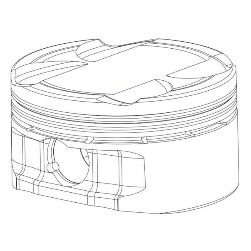 CP Piston & Ring Set for Toyota 2JZGTE - Bore (86.5mm) - Comp. Ratio (8.5.1) - Upgraded PVD Rings