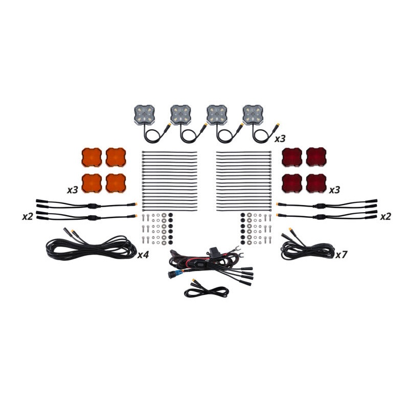 Diode Dynamics Single-Color Rock Light Installer Kit (12-pack)