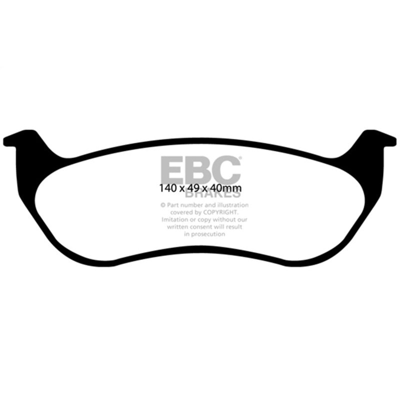 EBC 07-11 Ford Explorer Sport Trac 4.0 Yellowstuff Rear Brake Pads