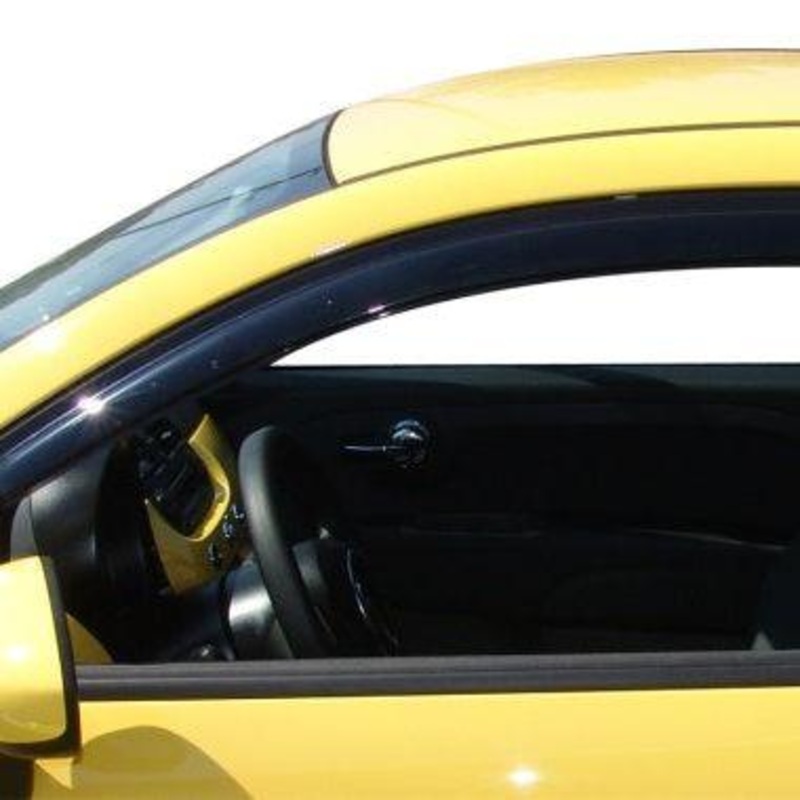 AVS 11-17 Fiat 500 Ventvisor Outside Mount Window Deflectors 2pc - Smoke