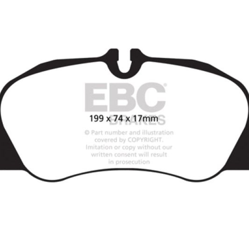 EBC 09-12 Porsche 911 (997) (Cast Iron Rotor only) 3.6 Carrera 2 Redstuff Front Brake Pads