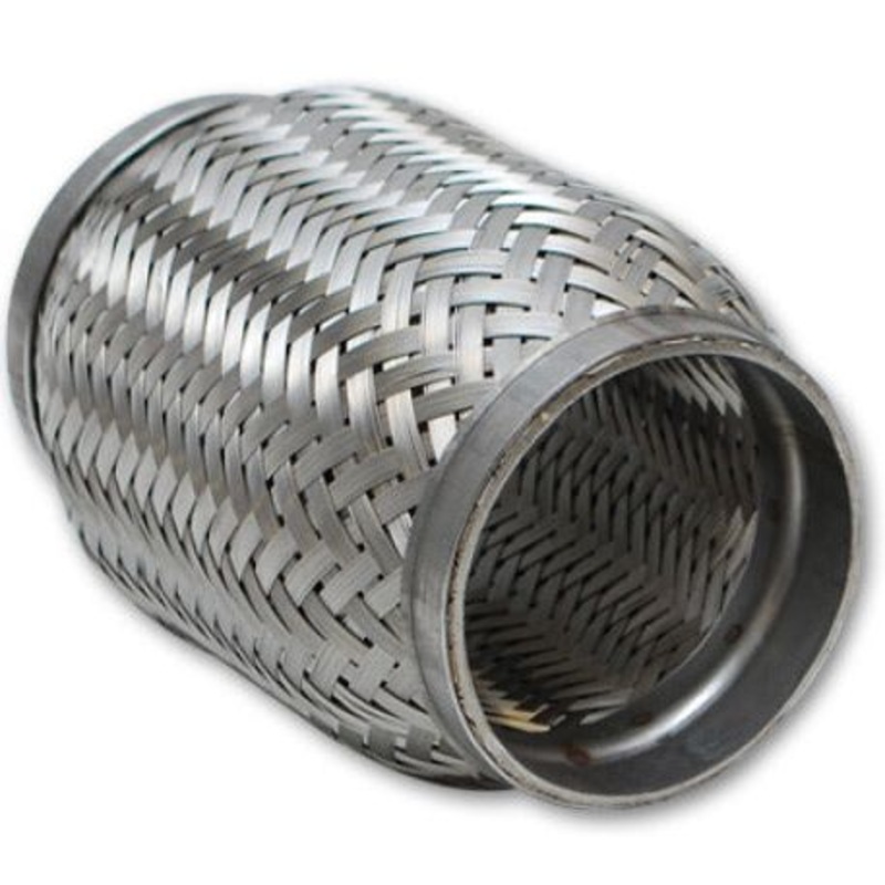 Vibrant SS Flex Coupling with Inner Braid Liner 2.25in inlet/outlet x 6in flex length