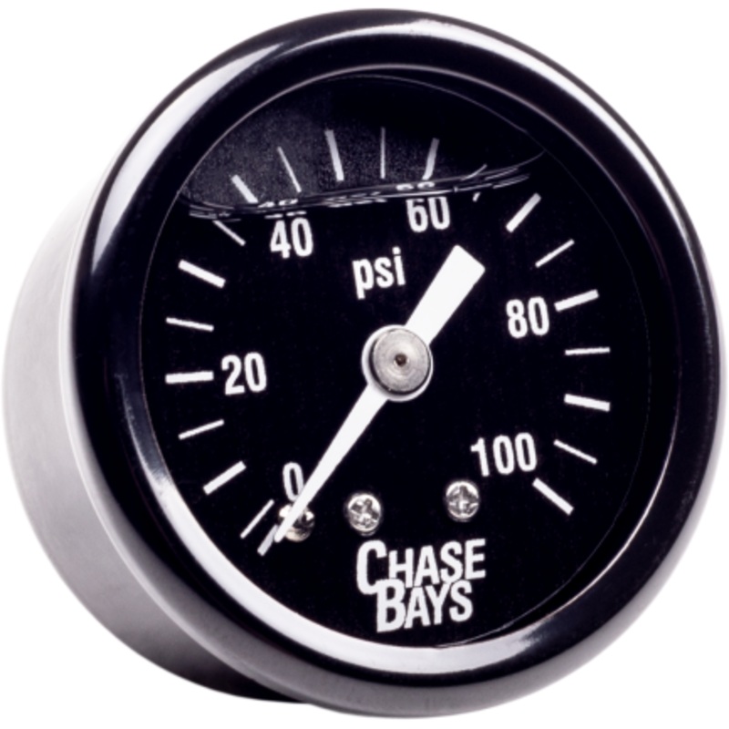 Chase Bays Liquid Filled 0-100psi Fuel Pressure Gauge
