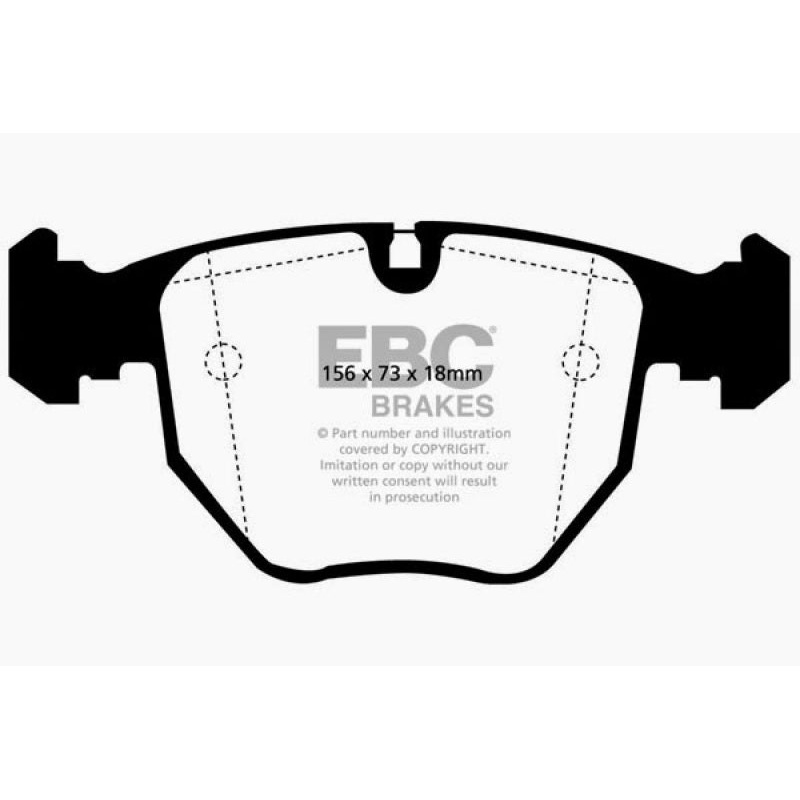 EBC 00-04 BMW M5 5.0 (E39) Yellowstuff Front Brake Pads