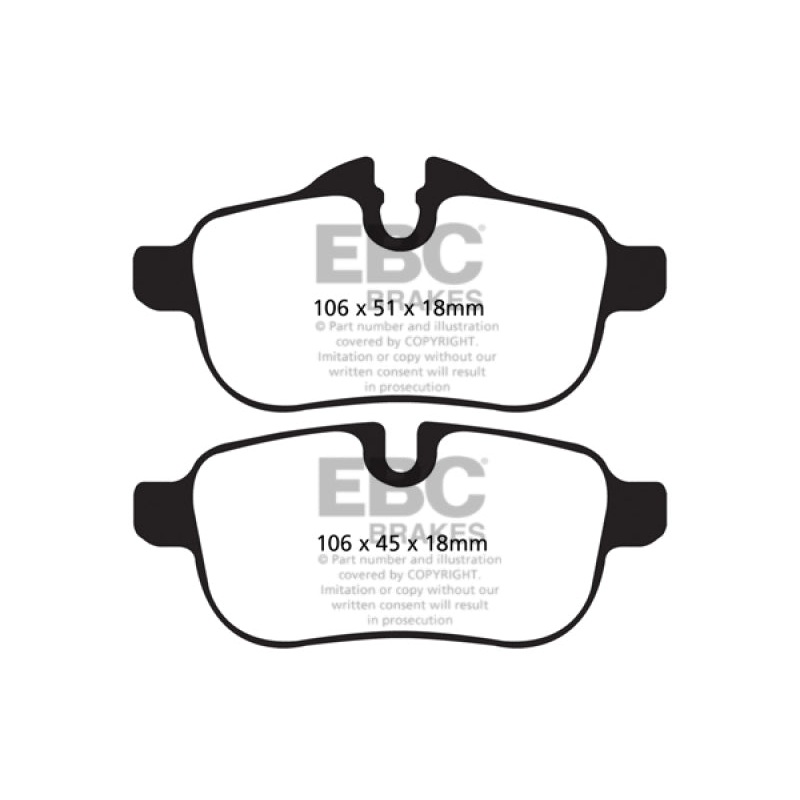 EBC 09+ BMW Z4 3.0 (E89) Yellowstuff Rear Brake Pads