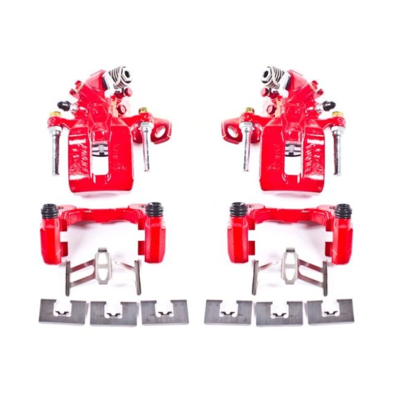 Power Stop 06-11 Acura CSX Rear Red Calipers w/Brackets - Pair
