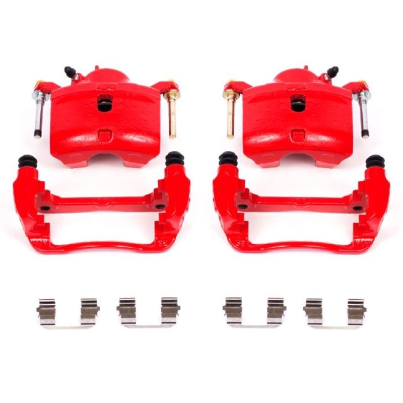 Power Stop 13-15 Acura ILX Front Red Calipers w/Brackets - Pair