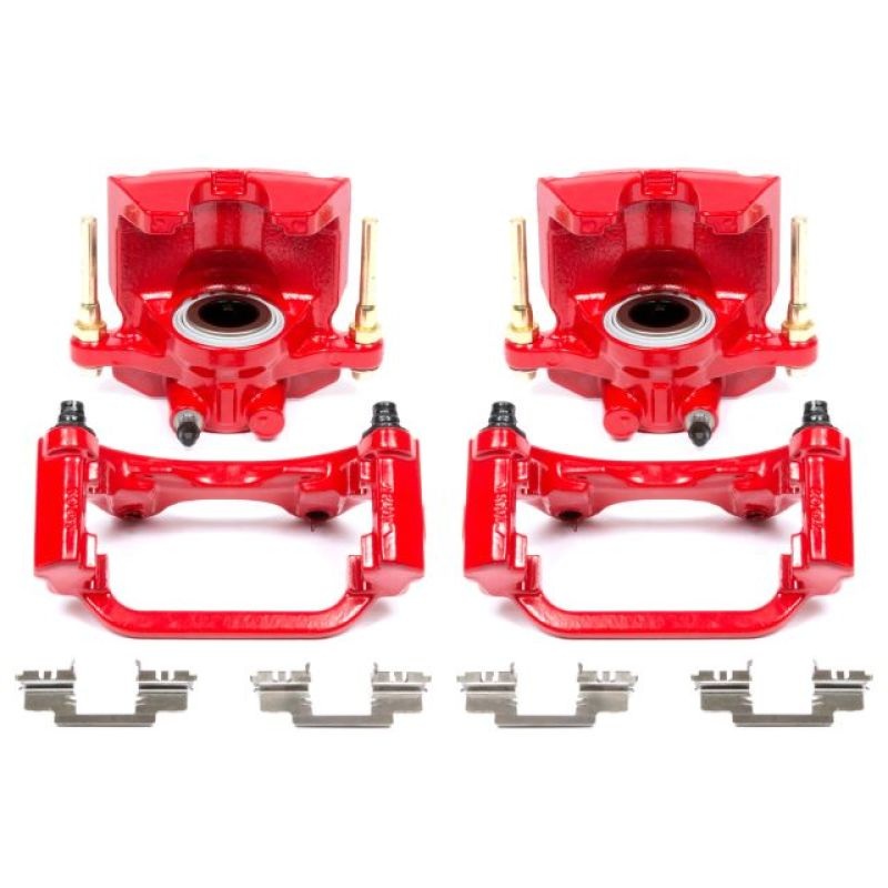 Power Stop 07-16 Cadillac Escalade Rear Red Calipers w/Brackets - Pair
