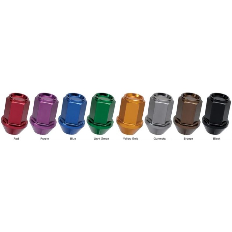 Project Kics 12X1.50 Gunmetal Leggdura Racing Lug Nuts (Laser Logo) - 20 PCS
