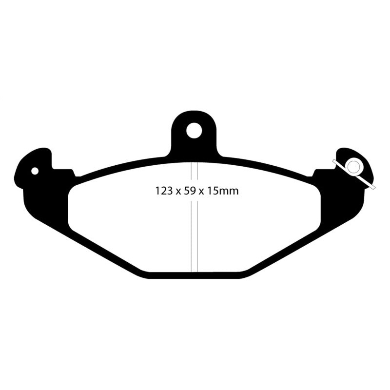 EBC 92-00 Dodge Viper 8.0 Yellowstuff Rear Brake Pads