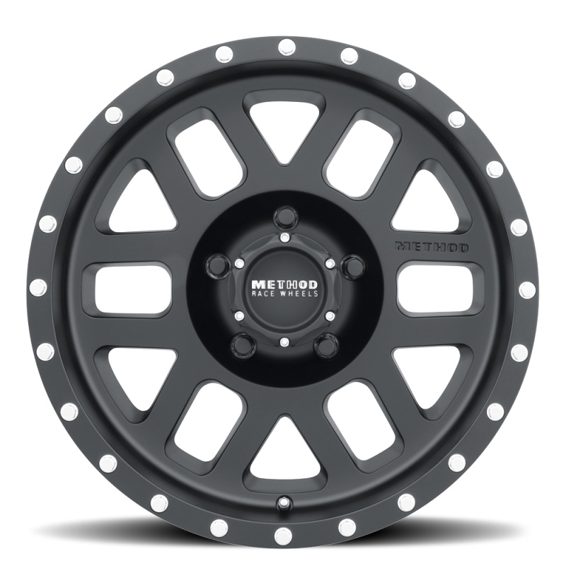 Method MR306 Mesh 18x9 +18mm Offset 5x150 116.5mm CB Matte Black Wheel