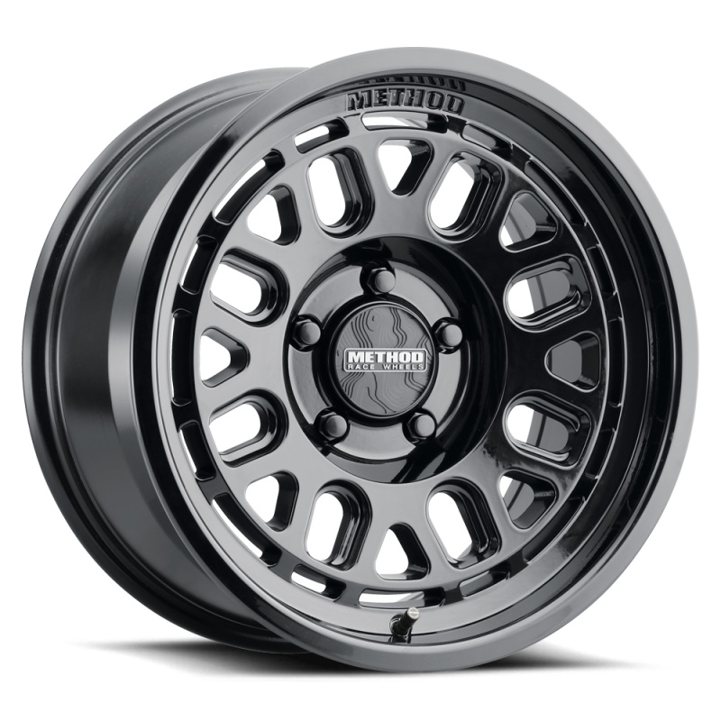 Method MR321 17x8.5 -0mm Offset 6x5.5 BP 106.25mm CB 4.72in BS Gloss Black Wheel