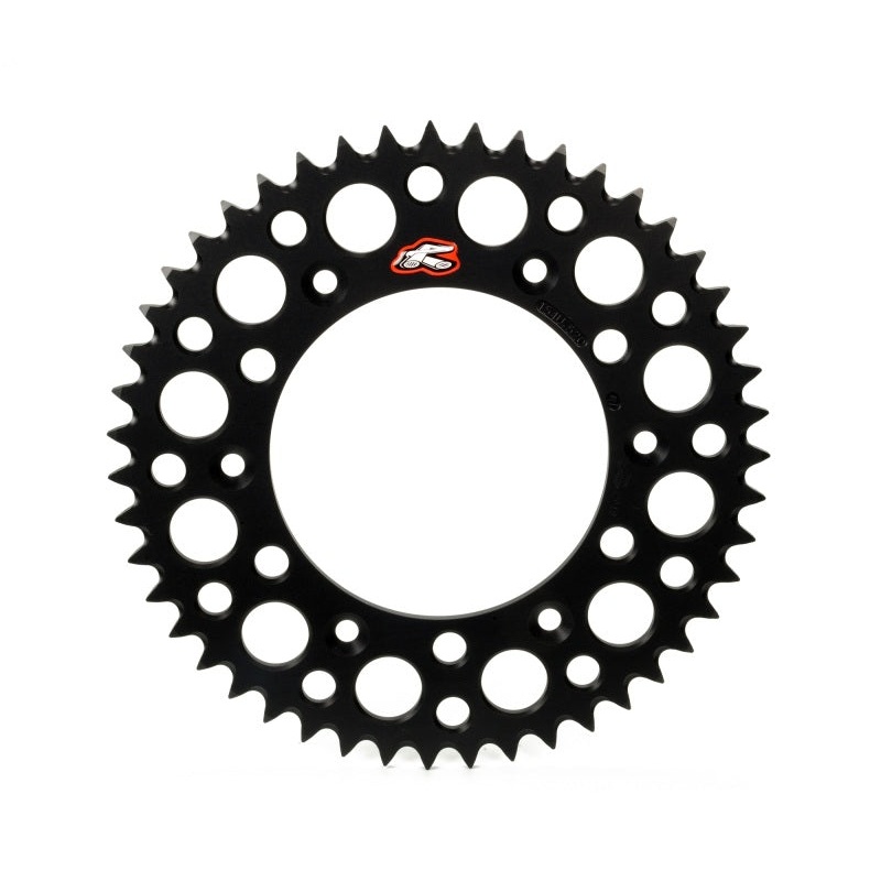 Renthal 02-22 Suzuki RM 85/ 93-18 Yamaha YZ80/YZ 85 Rear Grooved Sprocket - Black 428-47P Teeth