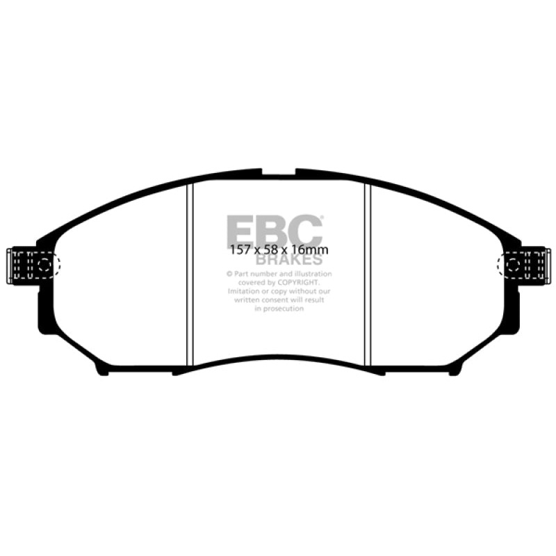 EBC 06-09 Infiniti FX35 3.5 Greenstuff Front Brake Pads