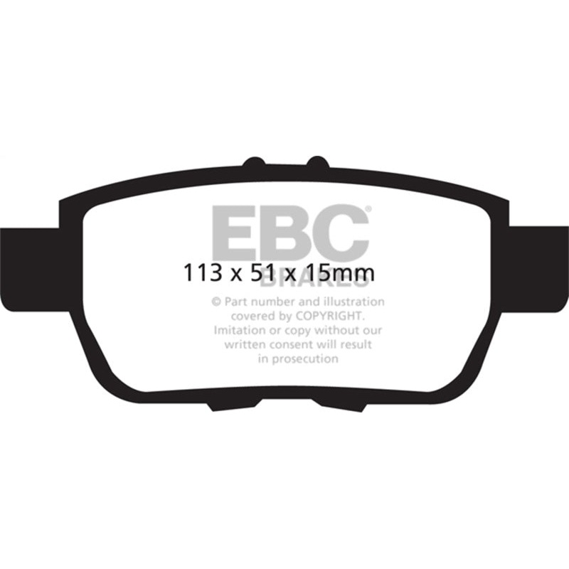 EBC 09-14 Acura TL 3.5 Yellowstuff Rear Brake Pads