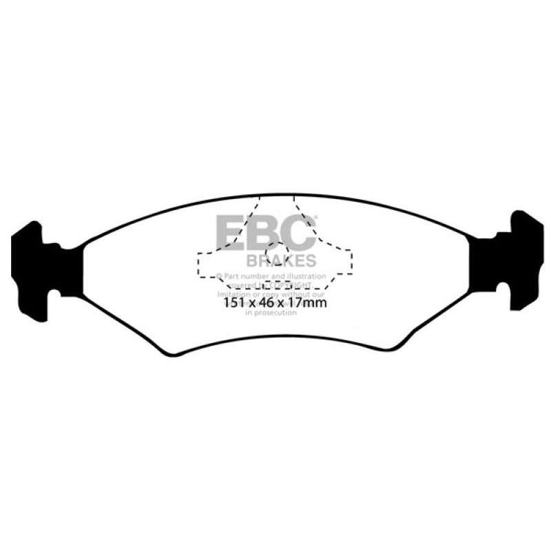 EBC 85-89 Ferrari 328 3.2 Redstuff Rear Brake Pads