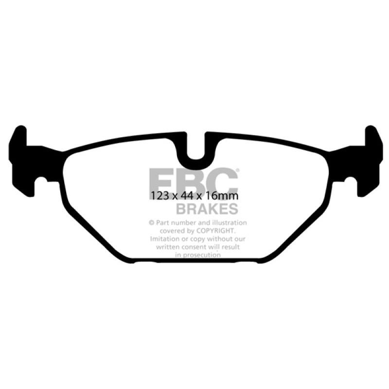 EBC 99-01 Saab 9-5 2.3 Turbo (Aero) Yellowstuff Rear Brake Pads