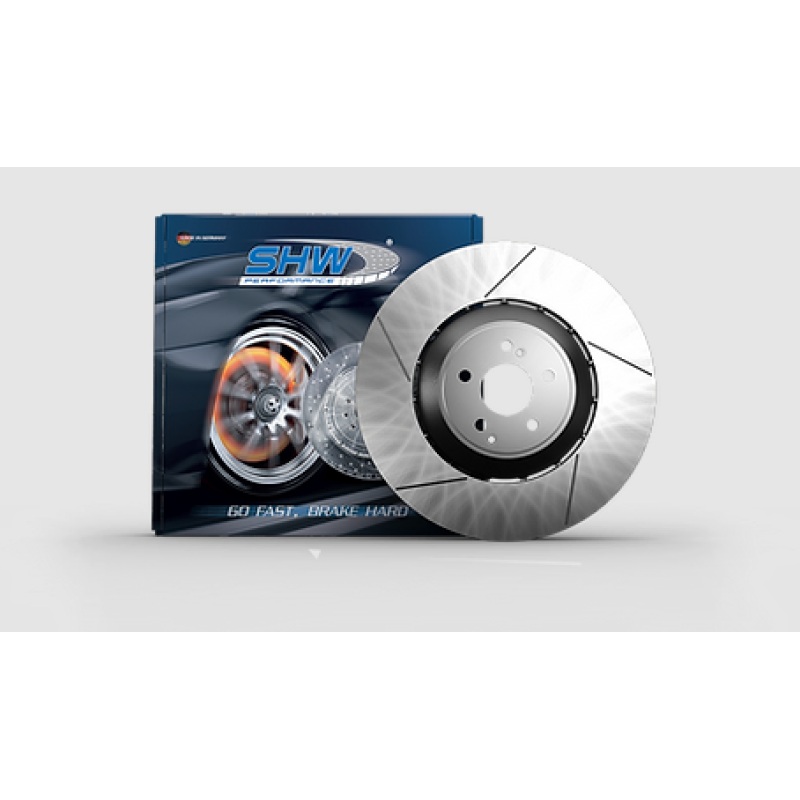 SHW 10-16 Porsche Panamera Turbo 4.8L w/o Ceramics Left Front Slotted LW Brake Rotor (298615301C)