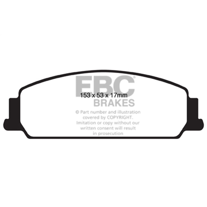 EBC 08-10 Pontiac G8 3.6 Yellowstuff Front Brake Pads