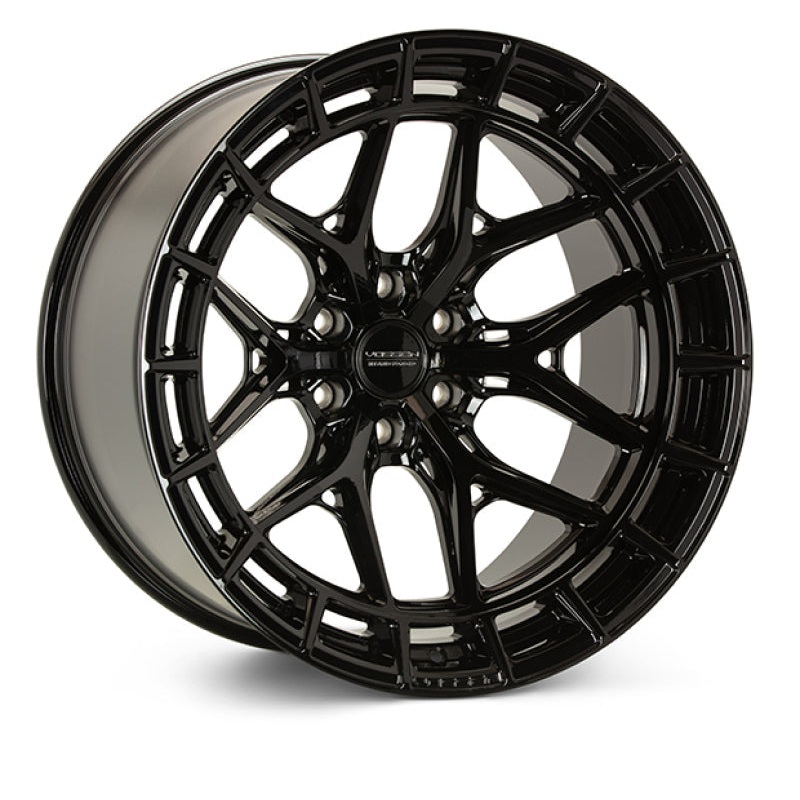 Vossen HFX-1 22x10 / 8x180 / ET-18 / Super Deep / 124.3 CB - Gloss Black Wheel