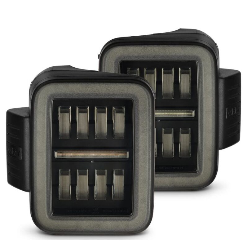 AlphaRex 19-24 Jeep Gladiator JT Nova-Series Prismatic LED Tail Lights - Alpha-Black