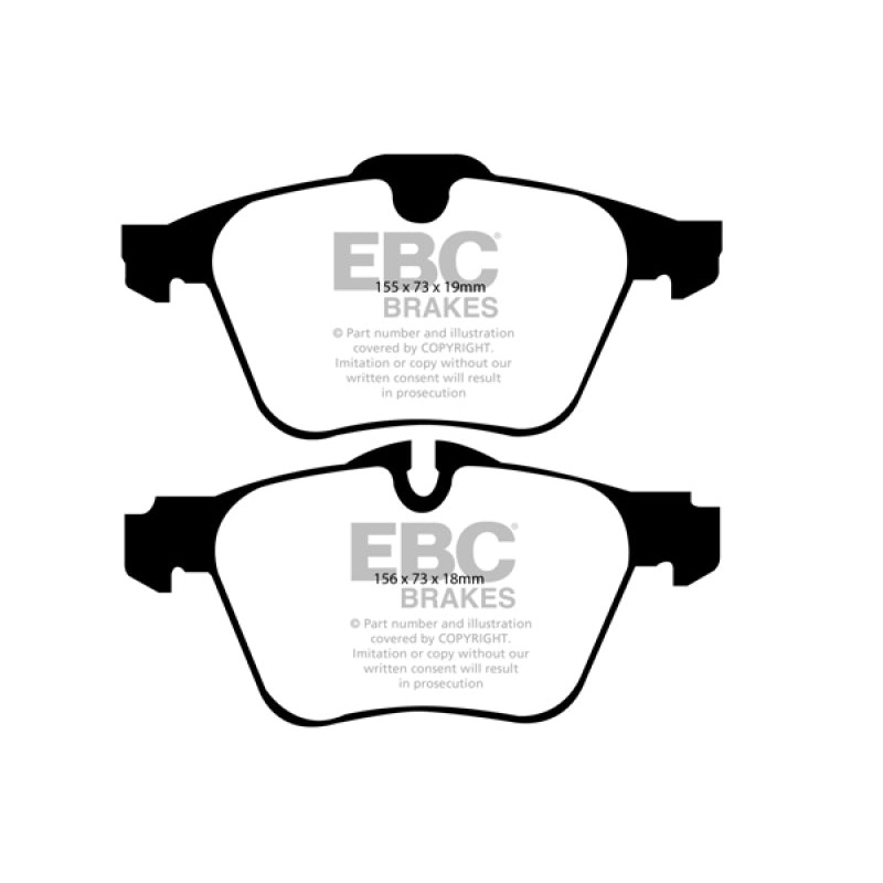 EBC 13-15 Jaguar XF 3.0 Supercharged Yellowstuff Front Brake Pads