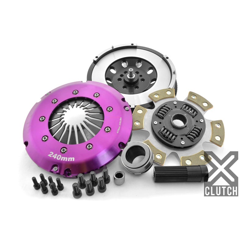 XClutch 11-13 BMW 335is Base 3.0L Stage 2R Extra HD Sprung Ceramic Clutch (6 Bolt/PB in Input Shaft)