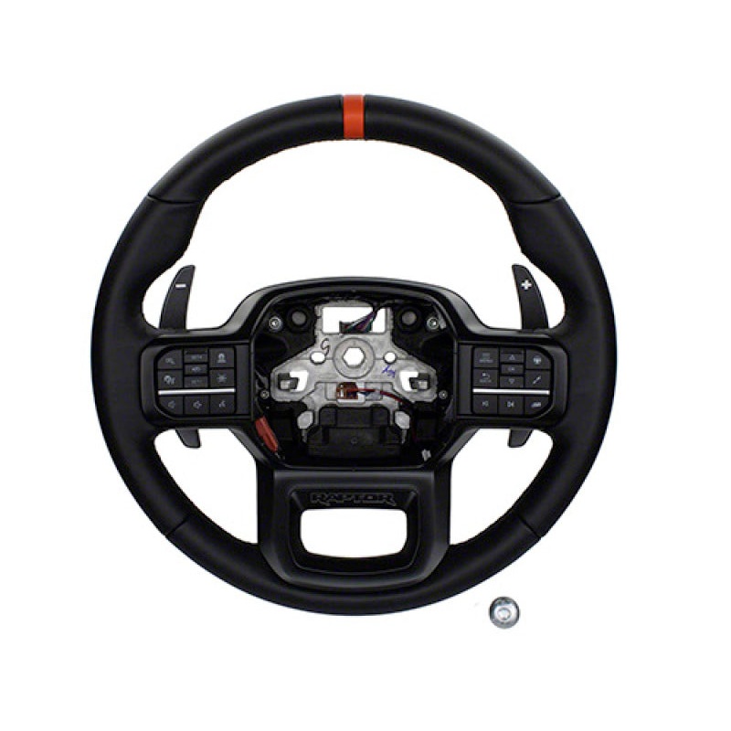 Ford Racing 2021+ F-150 Raptor Steering Wheel Kit - Black