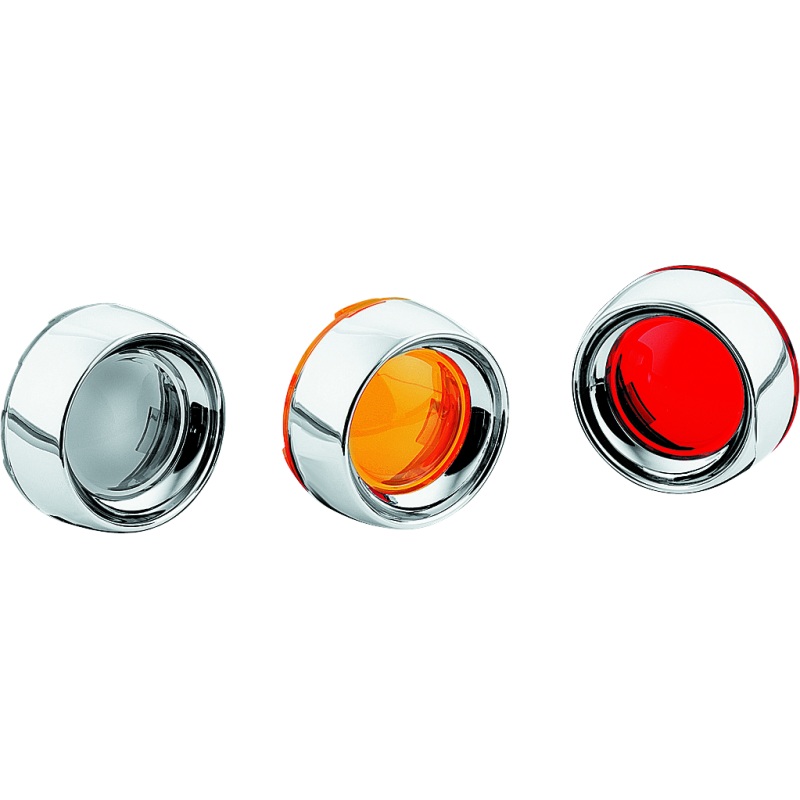 Kuryakyn Deep Dish Bezel With Smoke Lens Chrome