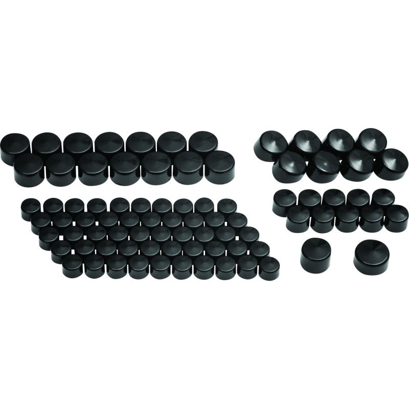 Kuryakyn Kool Kaps Engine Kit Twin Cam & Evolution Motors Gloss Black