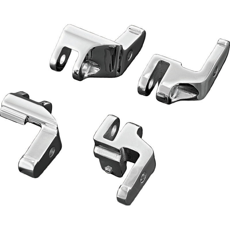 Kuryakyn Floorboard Relocator Brackets 17-23 Touring Chrome