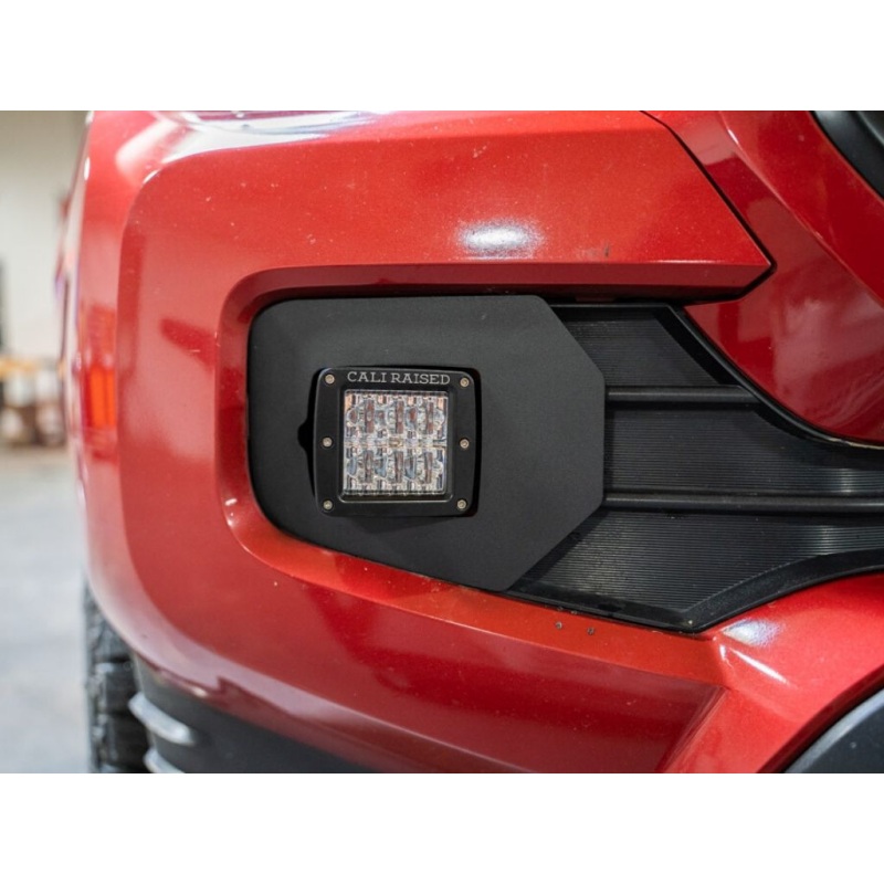 Cali Raised 2016-2023 Toyota Tacoma Led Fog Light Pod Replacements Brackets Kit - 3X2 18W Amber Pods