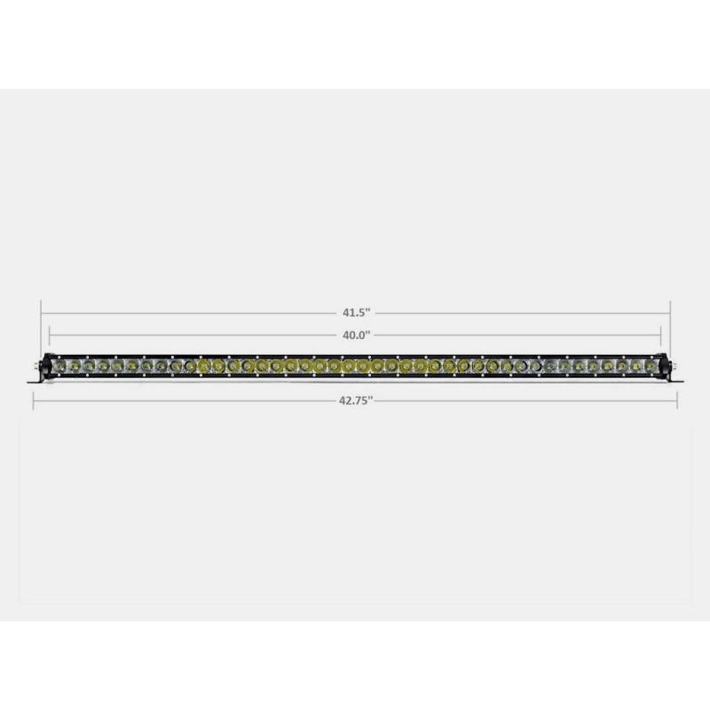 Cali Raised 42 Slim Single Row Led Bar Amber