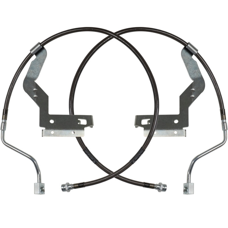 Carli 17-23 Ford F250/350 SD Hardware Braided Brake Lines Leveling Front Only