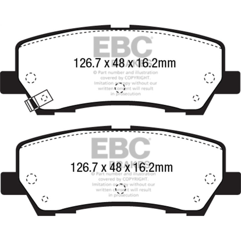 EBC 15+ Ford Mustang 2.3 Turbo Performance Pkg Yellowstuff Rear Brake Pads
