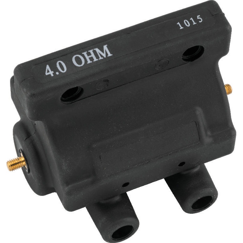 Twin Power 80-84 Big Twin and XL Ignition Coil Black Replaces H-D 31609-80 4 Ohm Original Style