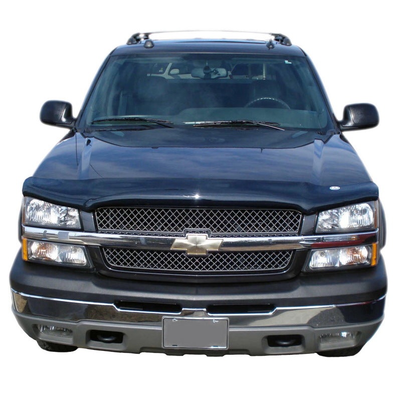 AVS 02-06 Chevy Avalanche 1500 (w/Body Hardware) High Profile Bugflector II Hood Shield - Smoke