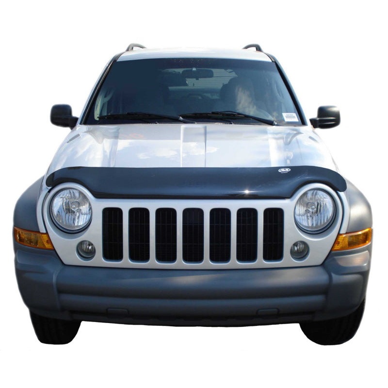 AVS 02-07 Jeep Liberty (Excl. Renegade Model) High Profile Bugflector II Hood Shield - Smoke